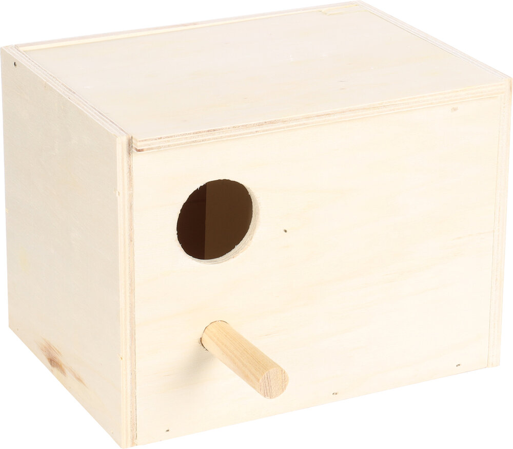 Broednest Horizontaal Parkieten - Hout