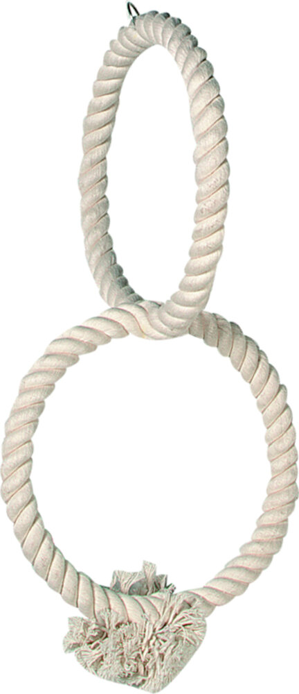 Vogelspeelgoed Ring Touw Ecru