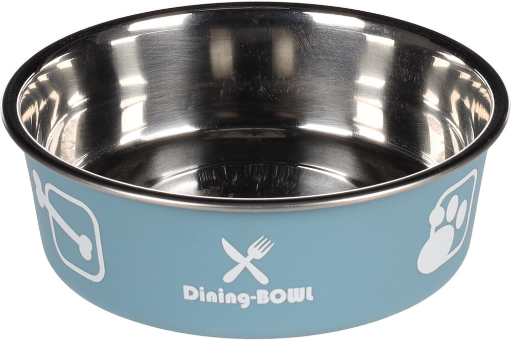 Eet- en drinkpot Kena Rond Blauwgrijs &amp; Zilver