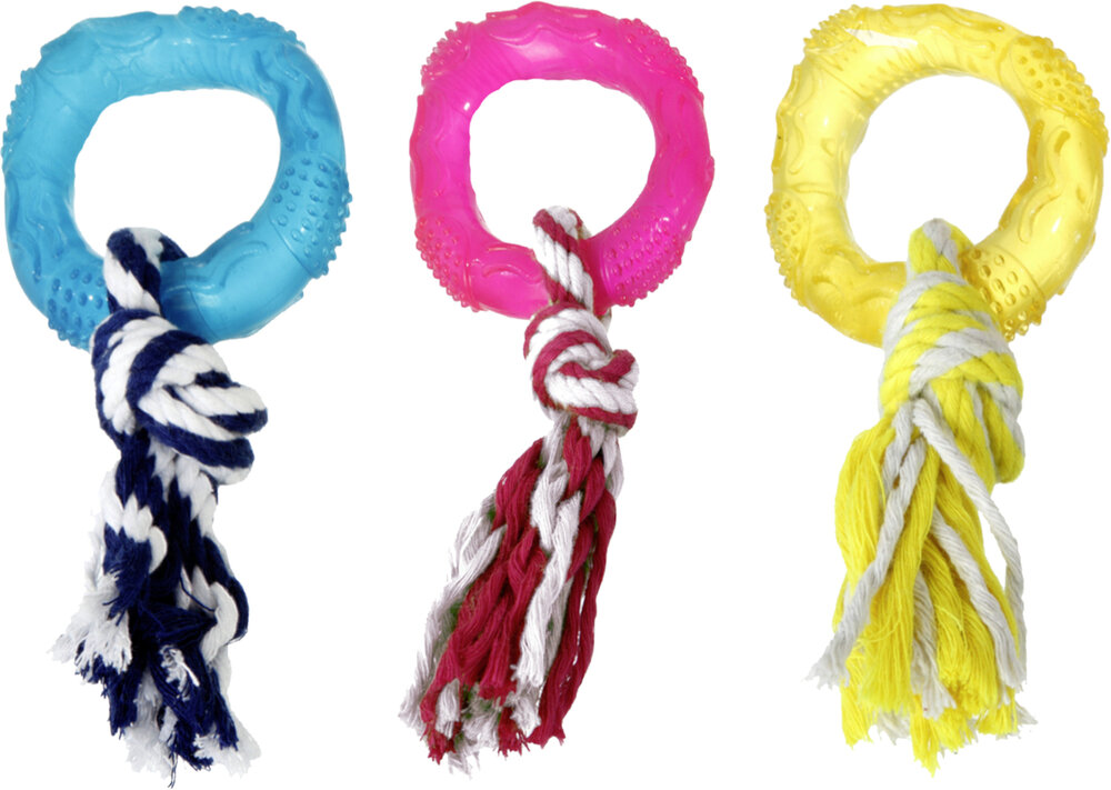 Speelgoed Wedda Ring met touw Meerdere kleuren