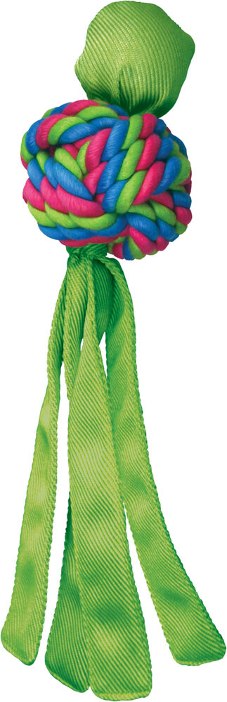 Kong Speelgoed Wubba Weaves Knoopbal Meerdere kleuren