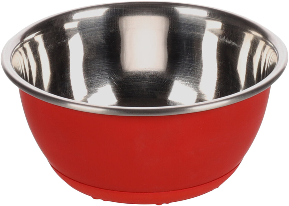 Eet- en drinkpot Tobias Rond Rood &amp; Zilver