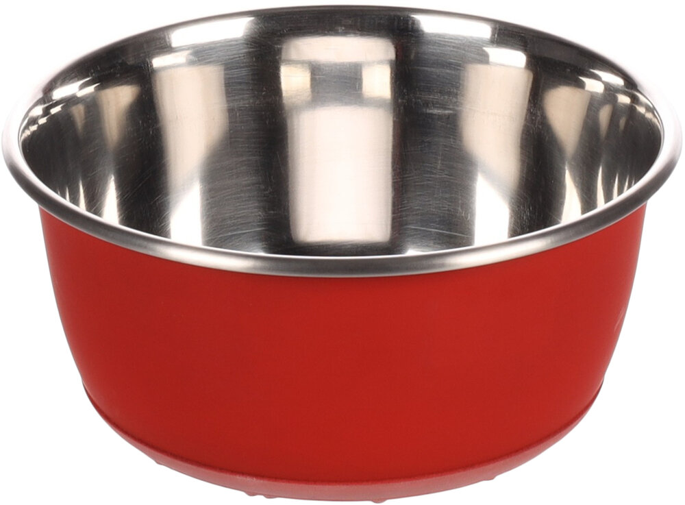 Eet- en drinkpot Tobias Rond Rood &amp; Zilver