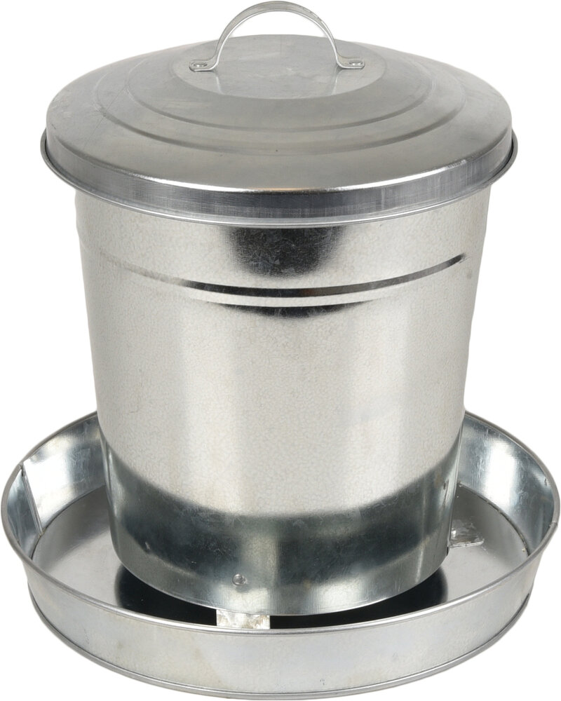 Voederbak Pluimvee Hedwig Zilver