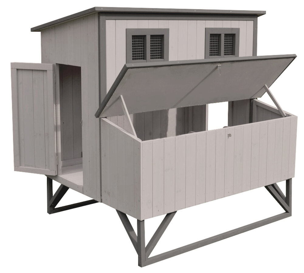 Kippenhok Cosmo Cottage Grijs