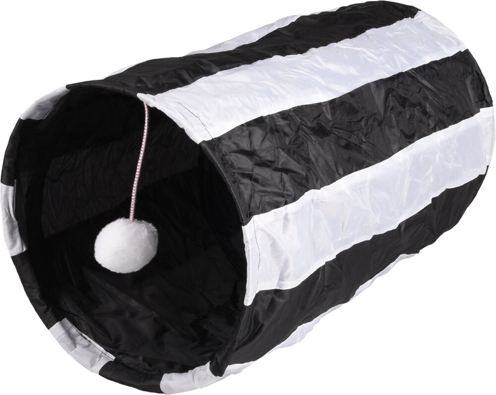 Speelgoed Feline Tunnel met bal Wit &amp; Zwart