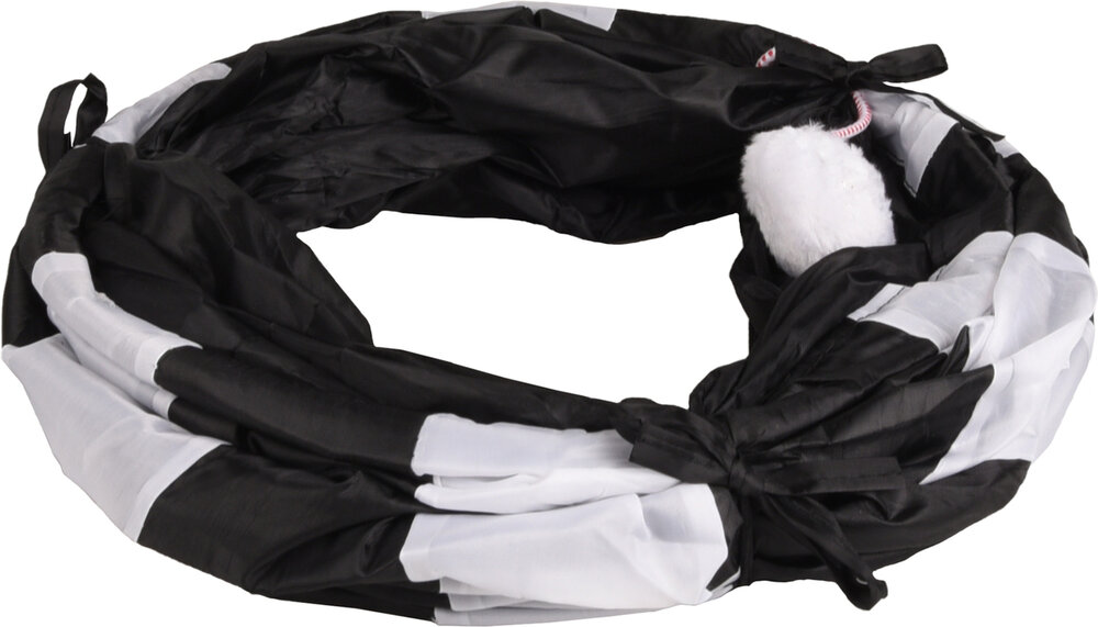 Speelgoed Feline Tunnel met bal Wit &amp; Zwart