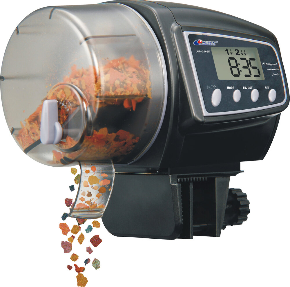Voerautomaat Zwart