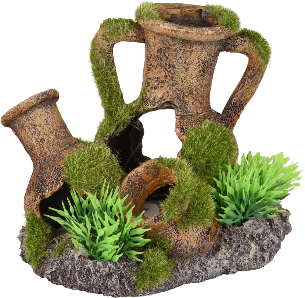 Decoratie Kozma Bruin Groen Kruik Plant
