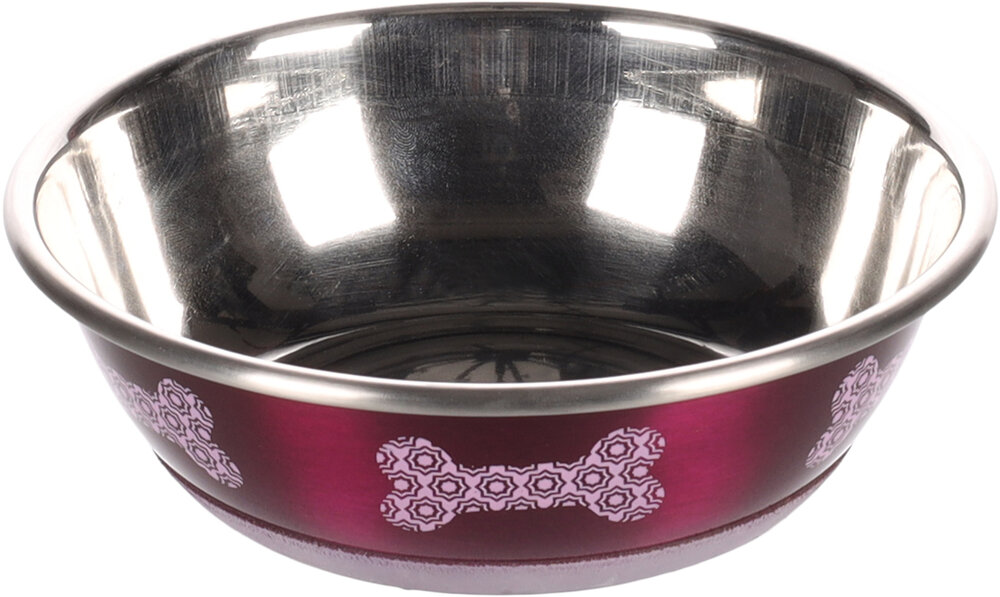 Eet- en drinkpot Selecta Rond Roze &amp; Zilver