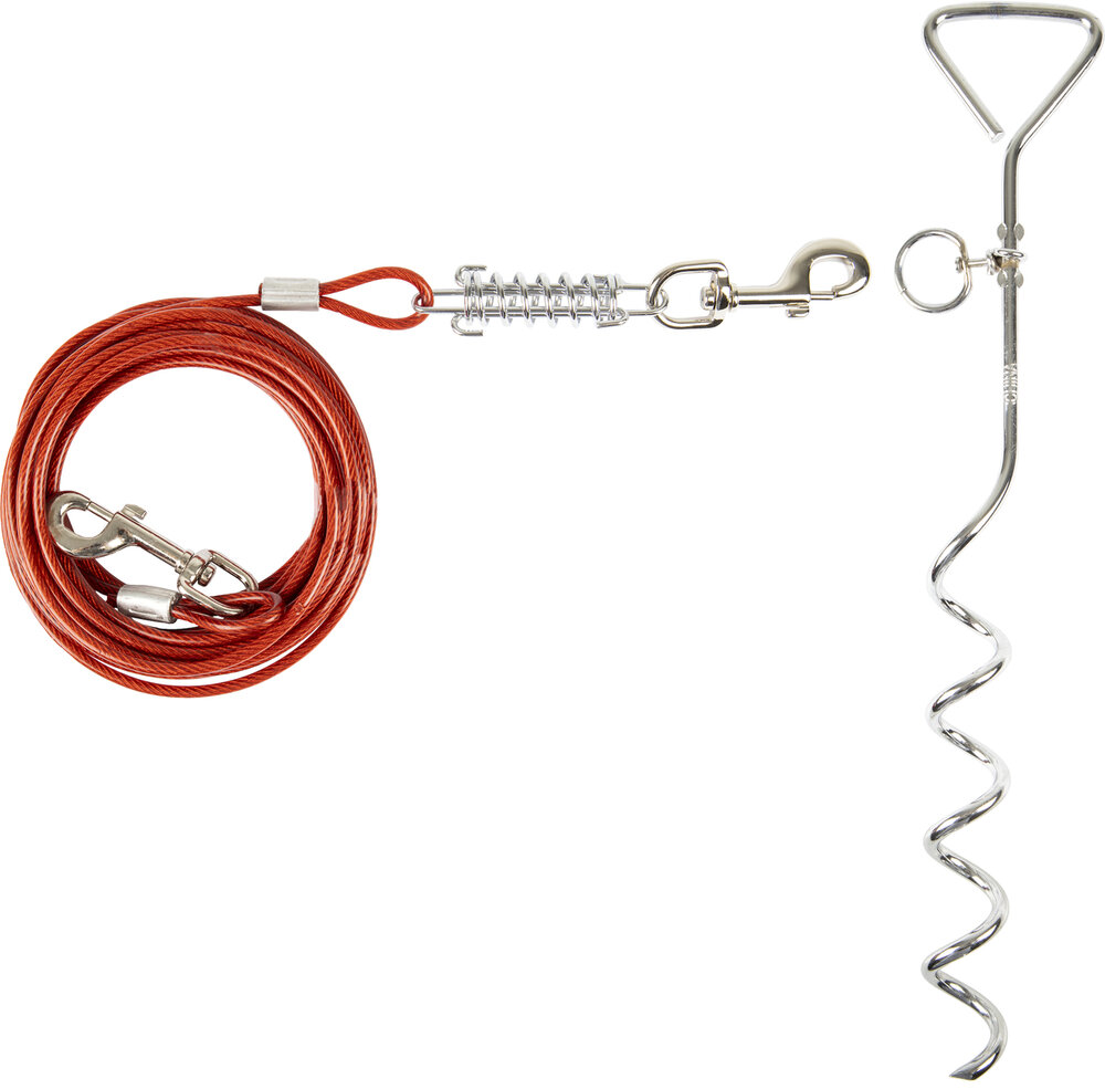 Grondpin met aanlegkabel Igla Zilver