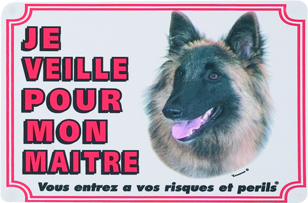 Waakbord FR Tervuren herder Wit