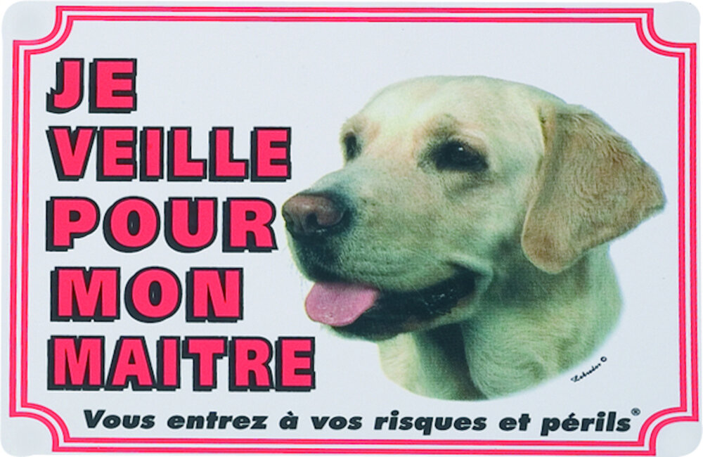Waakbord FR Labrador Wit
