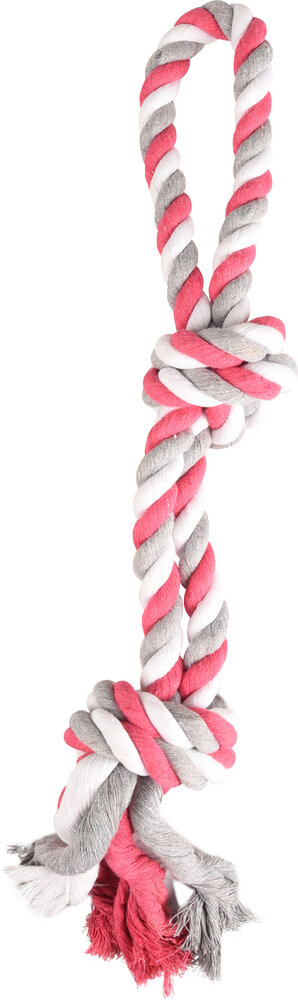 Speelgoed Jim Trektouw met 2 knopen Fuchsia