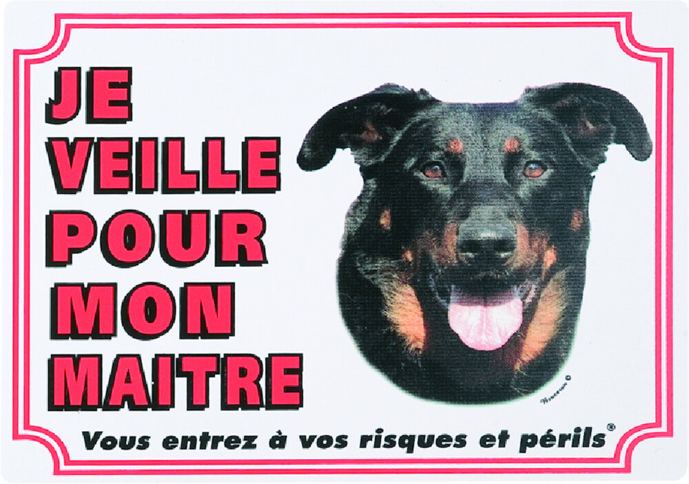 Waakbord FR Beauceron Wit