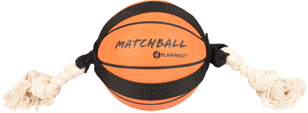 Speelgoed Matchball Basketbal met touw Oranje
