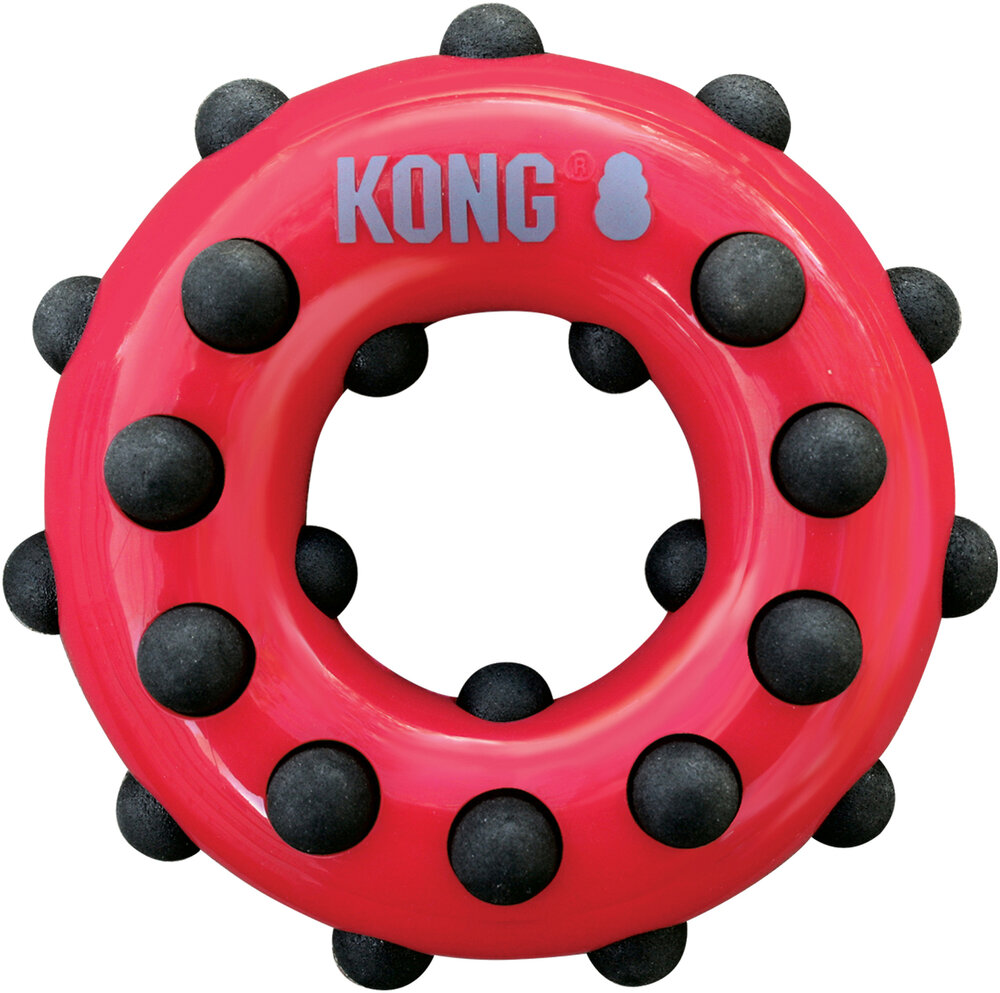 Kong Speelgoed Dotz Ring Rood &amp; Zwart