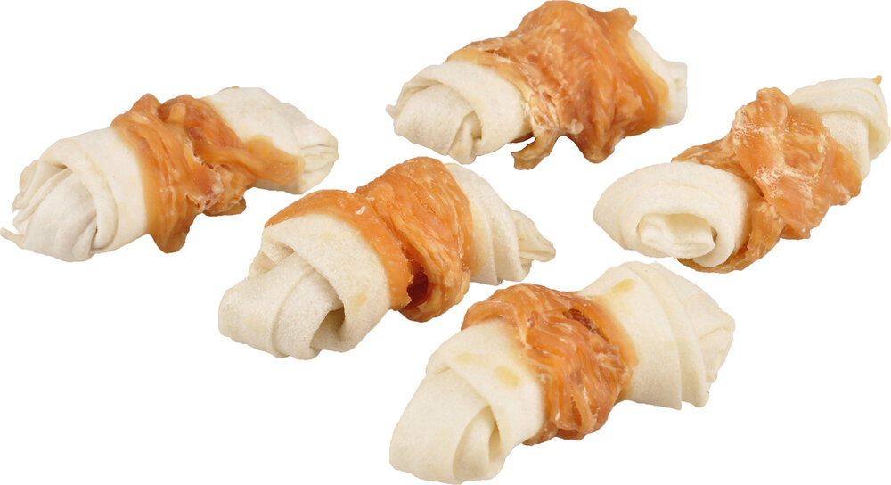 Snack R&#039;Hide Geknoopt Been Wit met kip 5cm 14g / 5 st 70g