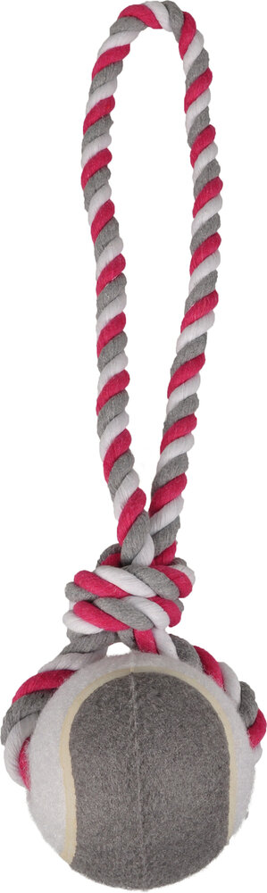 Speelgoed Jim Trektouw met tennisbal met bal Fuchsia