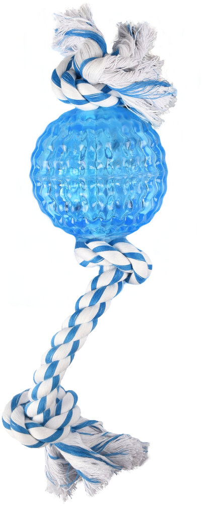 Speelgoed Denta Toy Touw met bal met muntsmaak