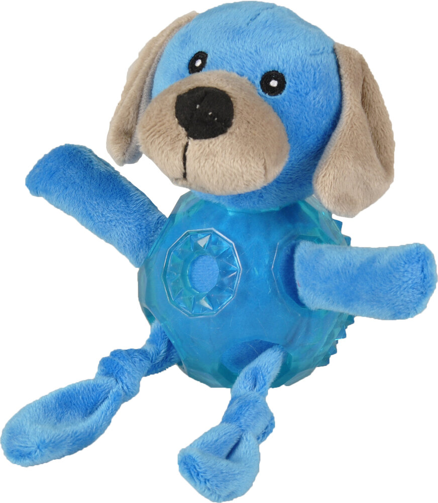 Speelgoed Bellies Hond met bal Blauw
