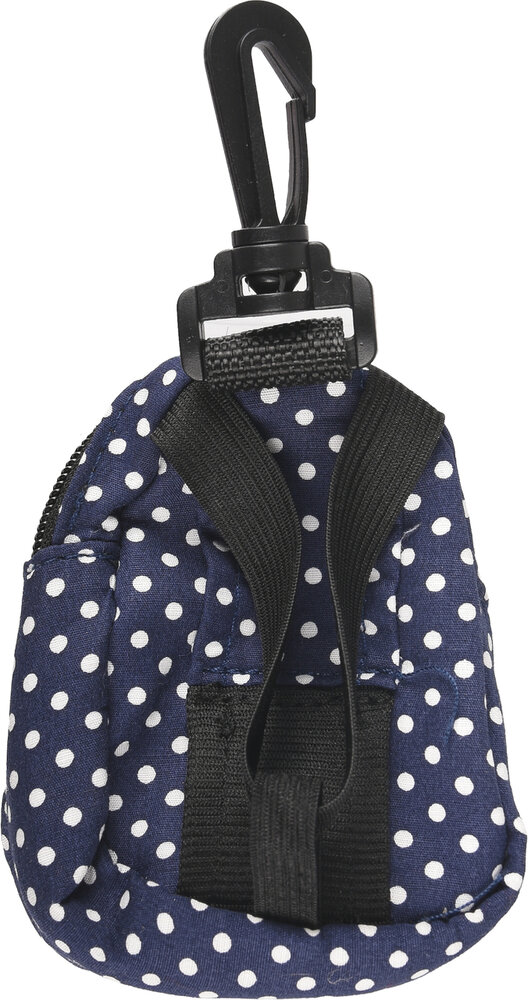 Snackhouder met poepzakhouder Dot Blauw