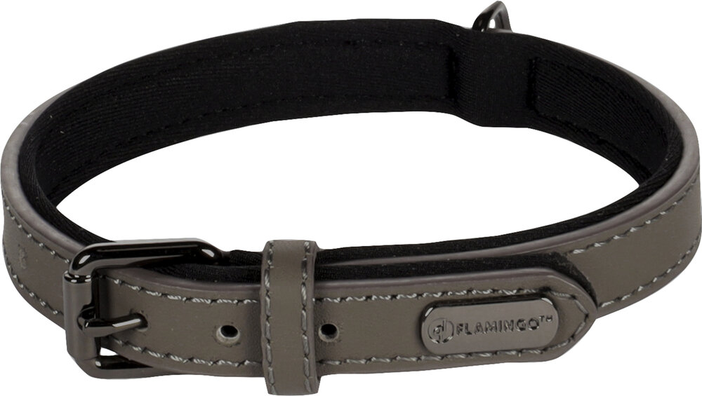 Halsband met neopreen Binti Grijs