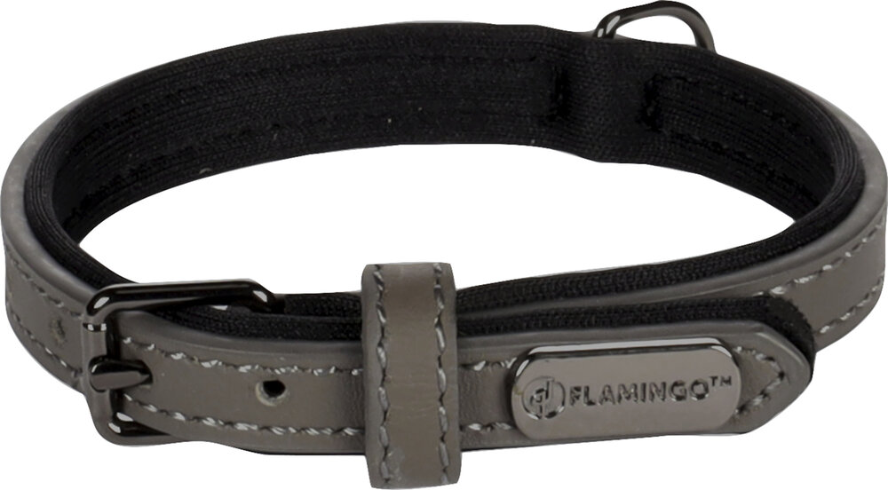 Halsband met neopreen Binti Grijs