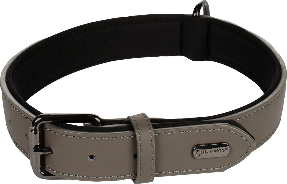Halsband met neopreen Binti Grijs