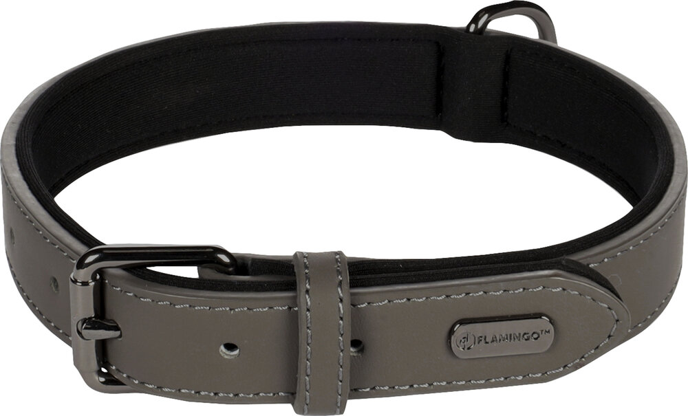 Halsband met neopreen Binti Grijs