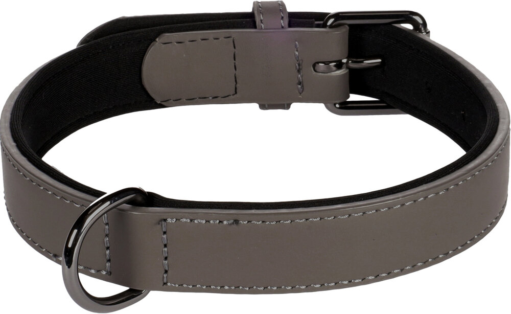 Halsband met neopreen Binti Grijs