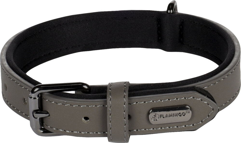 Halsband met neopreen Binti Grijs
