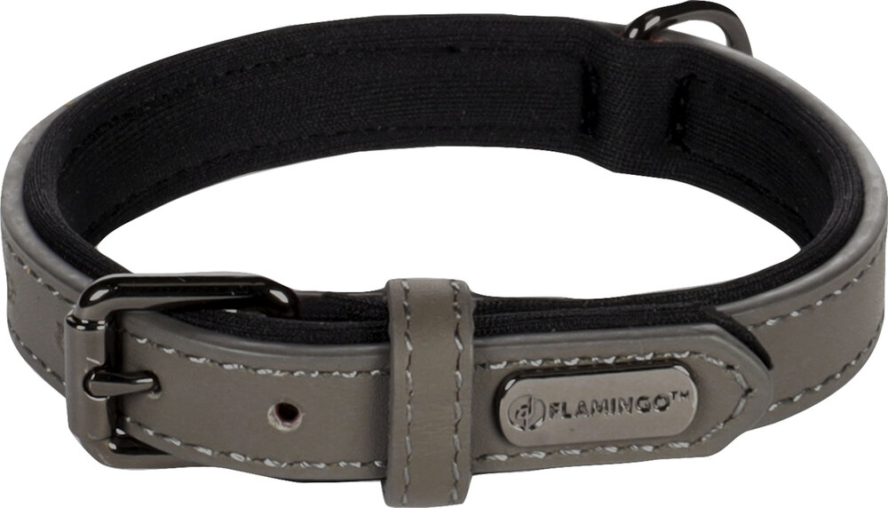 Halsband met neopreen Binti Grijs