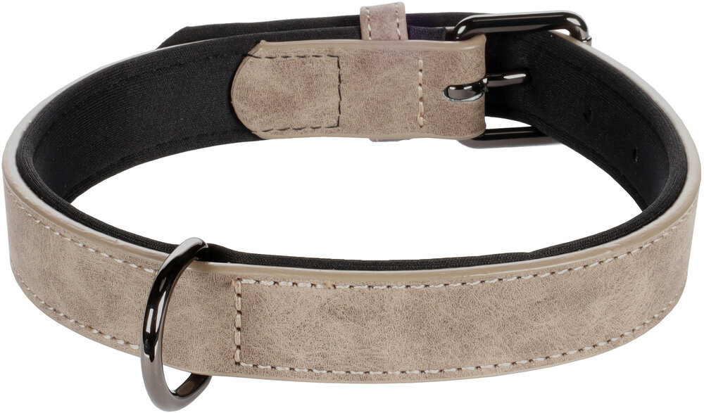 Halsband met neopreen Delu Taupe