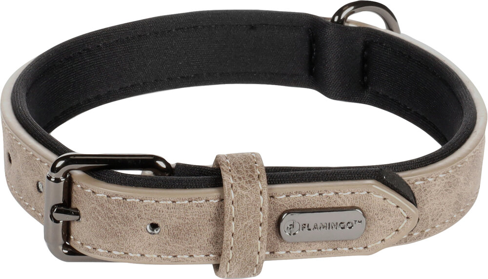 Halsband met neopreen Delu Taupe