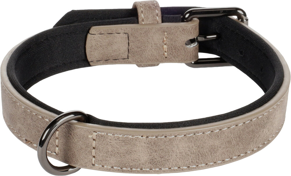 Halsband met neopreen Delu Taupe