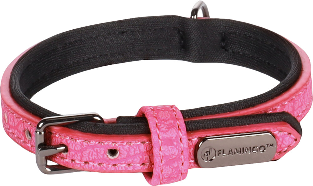 Halsband met neopreen Leza Roze