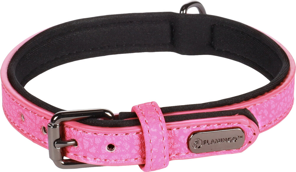 Halsband met neopreen Leza Roze