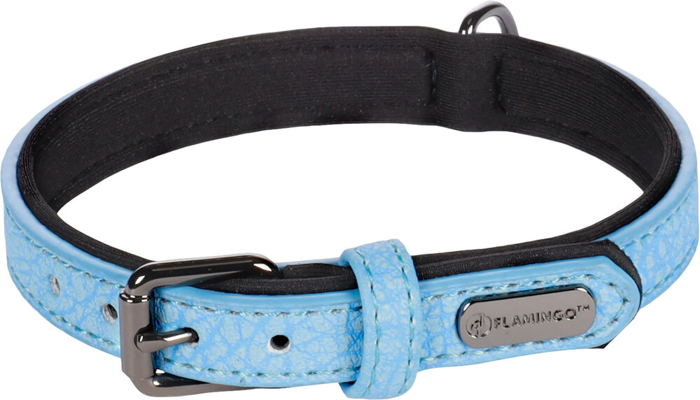 Halsband met neopreen Leza Blauw