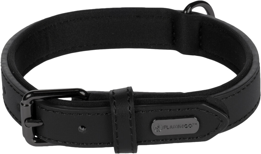Halsband met neopreen Binti Zwart