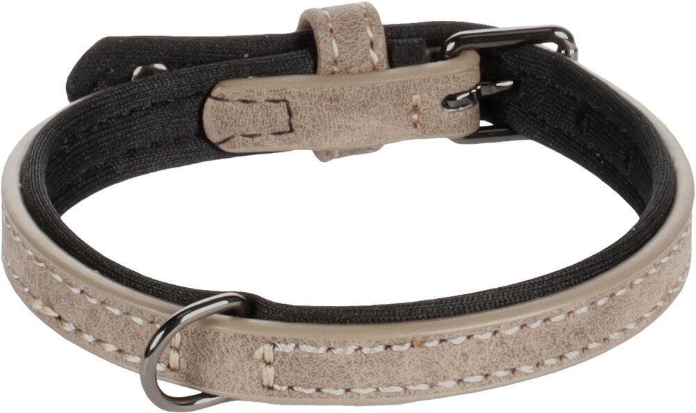 Halsband met neopreen Delu Taupe