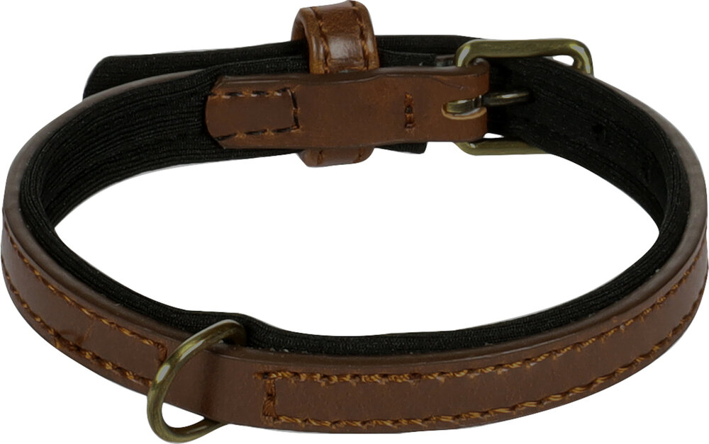 Halsband met neopreen Lyabo Bruin