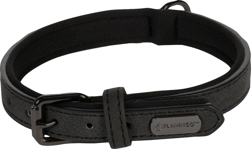 Halsband met neopreen Delu Zwart