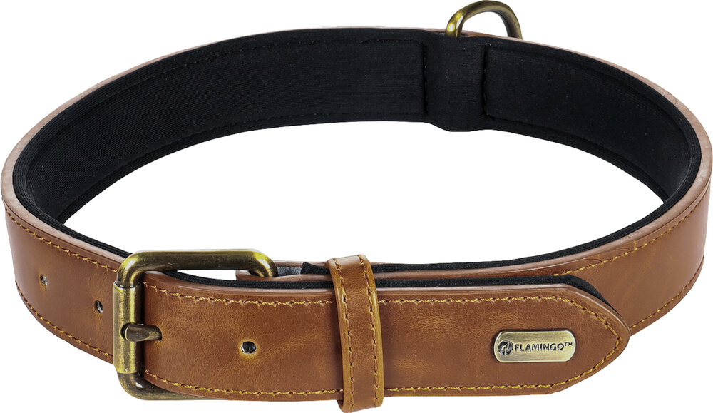 Halsband met neopreen Lyabo Cognac