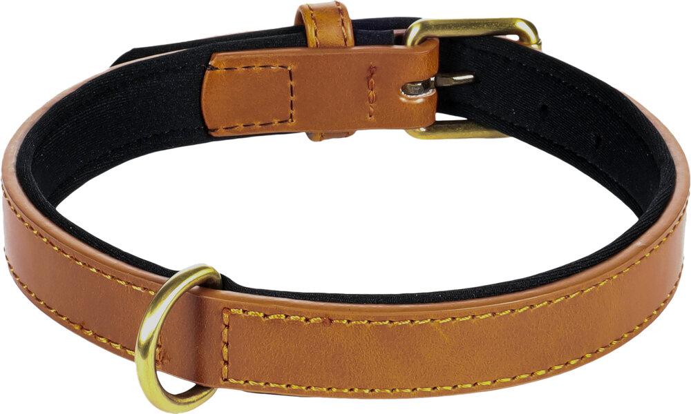 Halsband met neopreen Lyabo Cognac