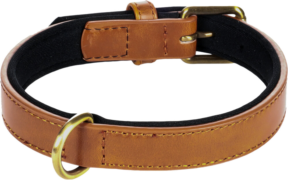 Halsband met neopreen Lyabo Cognac