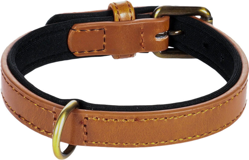 Halsband met neopreen Lyabo Cognac