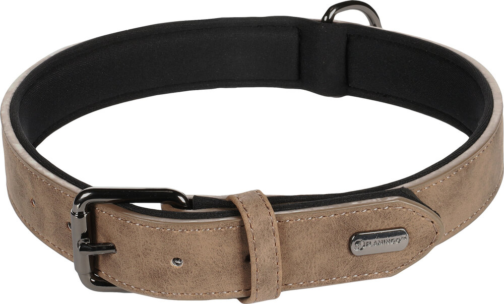 Halsband met neopreen Delu Bruin