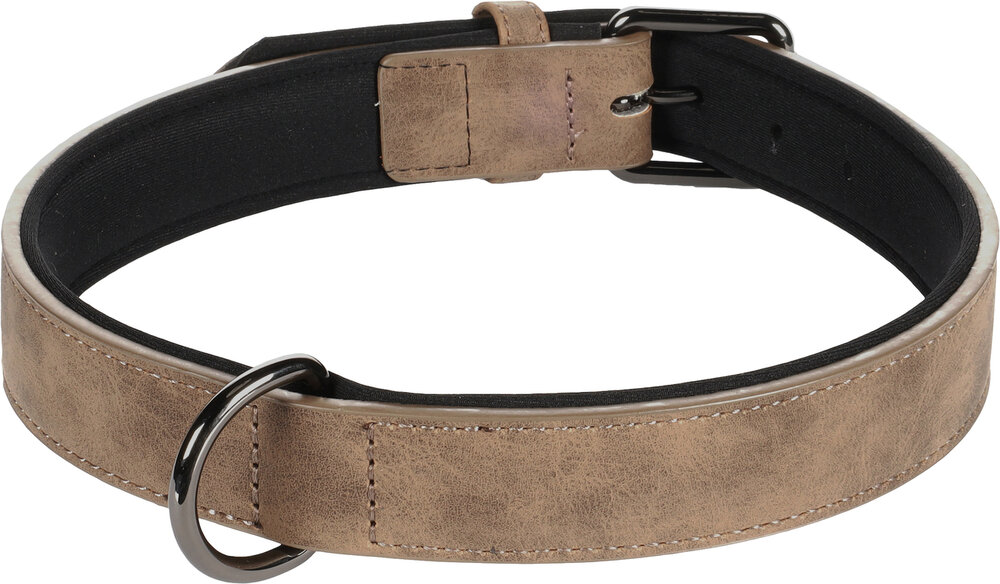 Halsband met neopreen Delu Bruin