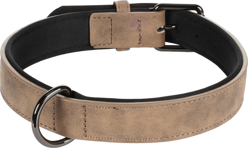 Halsband met neopreen Delu Bruin